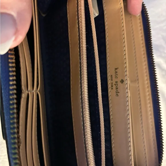 Kate Spade Royal Blue Zip Wallet - Picture 7 of 7